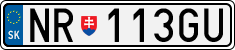 License plate of Slovakia, Cars