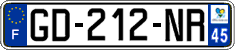 French license plate, SIV (ordinary)