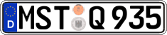 German license plate, Regular plates