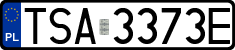 License plates of Poland, Regular car plates