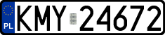 License plates of Poland, Regular car plates
