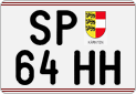 License plate of Austria, Regular plates