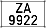 License plates of Spain, 1900 year series