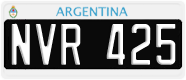 License plate of Argentina, Cars (1995, ABC 123)