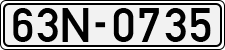 License plate of Vietnam, Cars