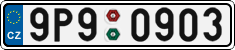 License plate of the Czech Republic, Cars (2001)