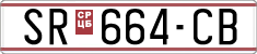 License plate of North Macedonia, Regular plates (1993)