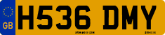 License plate of the United Kingdom, 1983 year system