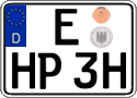 German license plate, Plates for oldtimers (type 