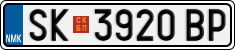 License plate of North Macedonia, Regular plates (2012)
