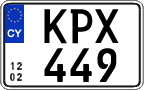 License plate of Cyprus, Regular plates