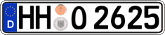 German license plate, Regular plates