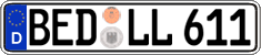 German license plate, Regular plates