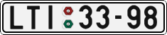 License plate of the Czech Republic, Cars (1960)