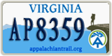 Virginia, Specialty plates (AB1234)