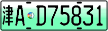 License plate of China, Electric vehicles