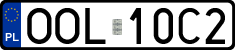 License plates of Poland, Regular car plates
