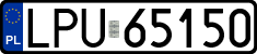 License plates of Poland, Regular car plates