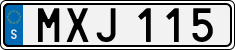 License plate of Sweden, Regular plates