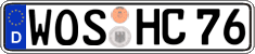 German license plate, Regular plates