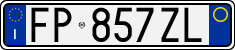 License plate of Italy, Cars (1994 year series)