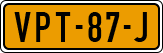 License plate of the Netherlands, Light Commercial Vehicles (1994 system)