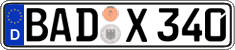 German license plate, Regular plates