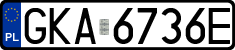 License plates of Poland, Regular car plates