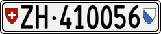 License plate of Switzerland, Cars