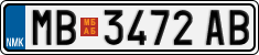 License plate of North Macedonia, Regular plates (2012)