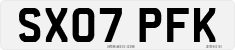 License plate of the United Kingdom, 2001 year system