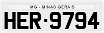 License plate of Brazil, Private owners (1990)