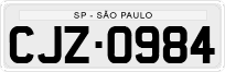 License plate of Brazil, Private owners (1990)