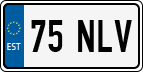 License plate of Estonia, Regular car plates (US-size)