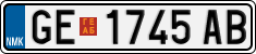 License plate of North Macedonia, Regular plates (2012)
