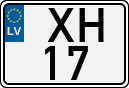 License plate of Latvia, Regular car plates