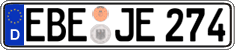 German license plate, Regular plates