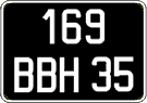 French license plate, FNI