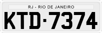 License plate of Brazil, Private owners (1990)