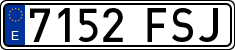 License plates of Spain, Ordinary (2000)