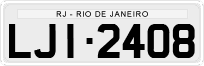 License plate of Brazil, Private owners (1990)