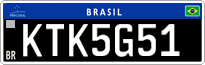 License plate of Brazil, Oldtimers (Mercosul)