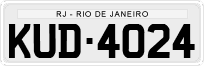 License plate of Brazil, Private owners (1990)