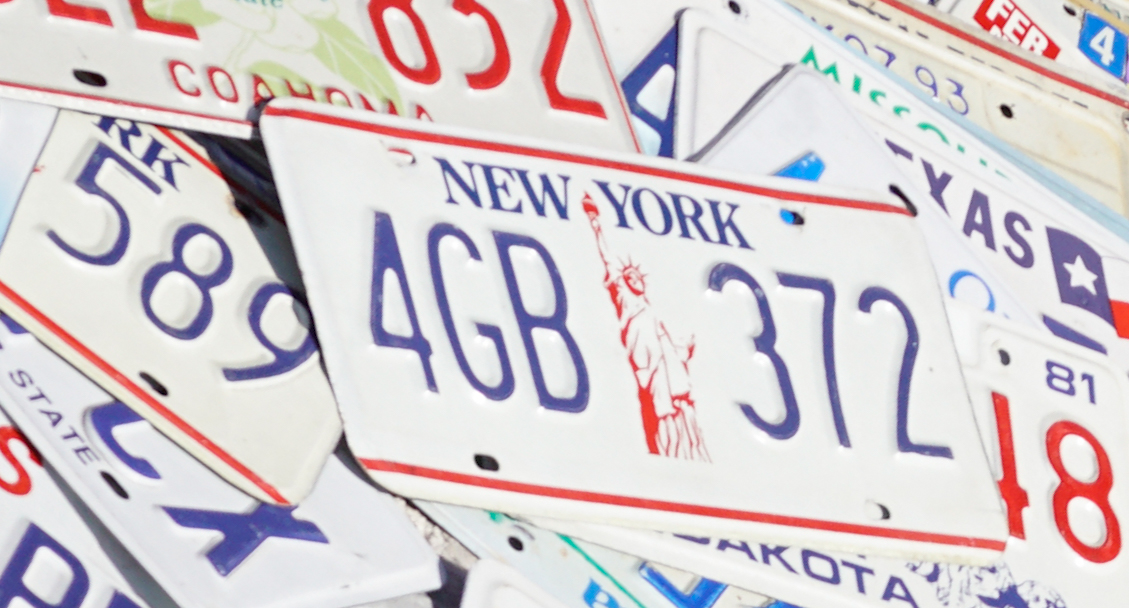 4GB 372, License plate without vehicle 