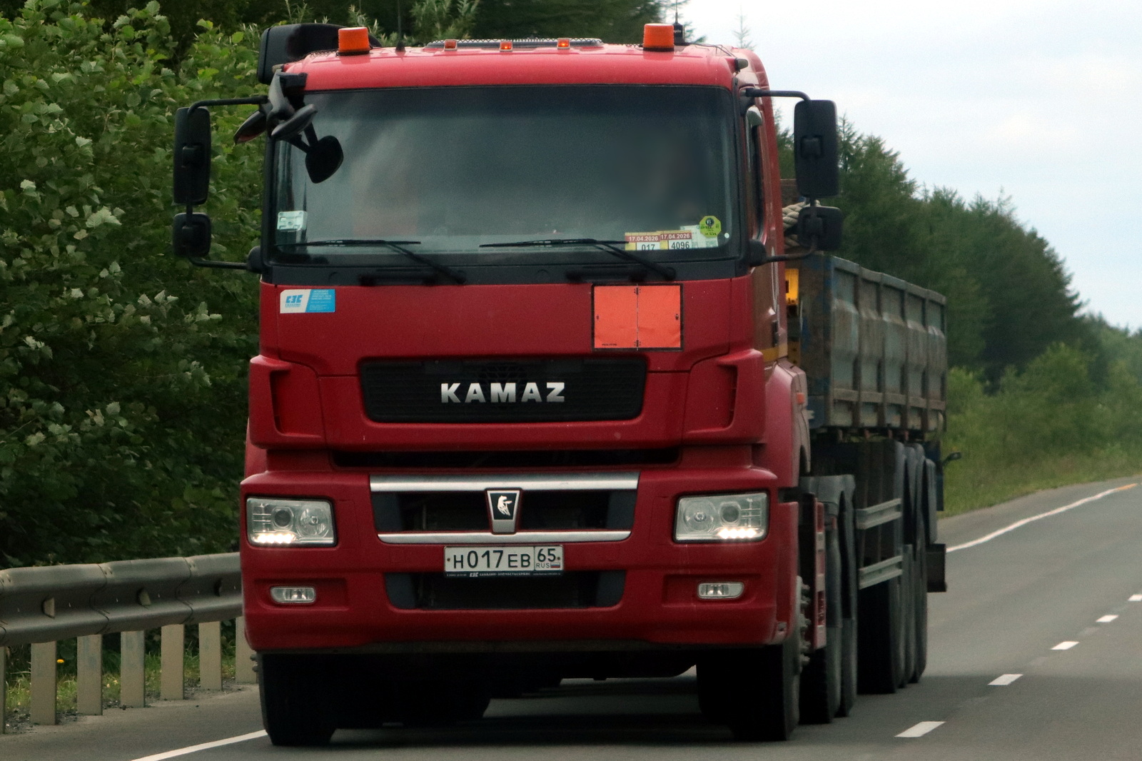 н 017 ев 65, KamAZ 6580 65806