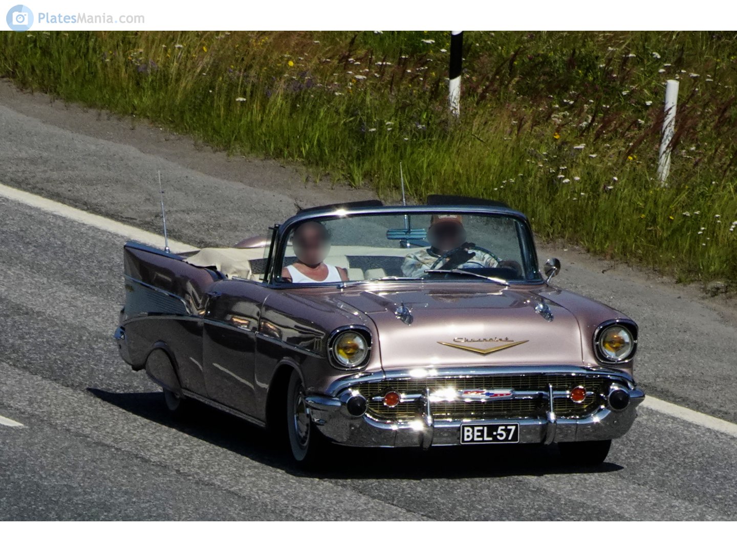 BEL-57, Chevrolet Bel Air 2nd gen 1957 2-door Convertible (2434; A-body), 2nd facelift, 1956–1957