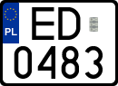 License plates of Poland, Special vehicles and motorcycles
