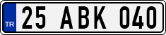 License plate of Turkey, Regular plates