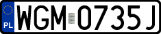 License plates of Poland, Regular car plates