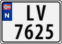 License plate of Norway, Trailers, motorcycles, special vehicles